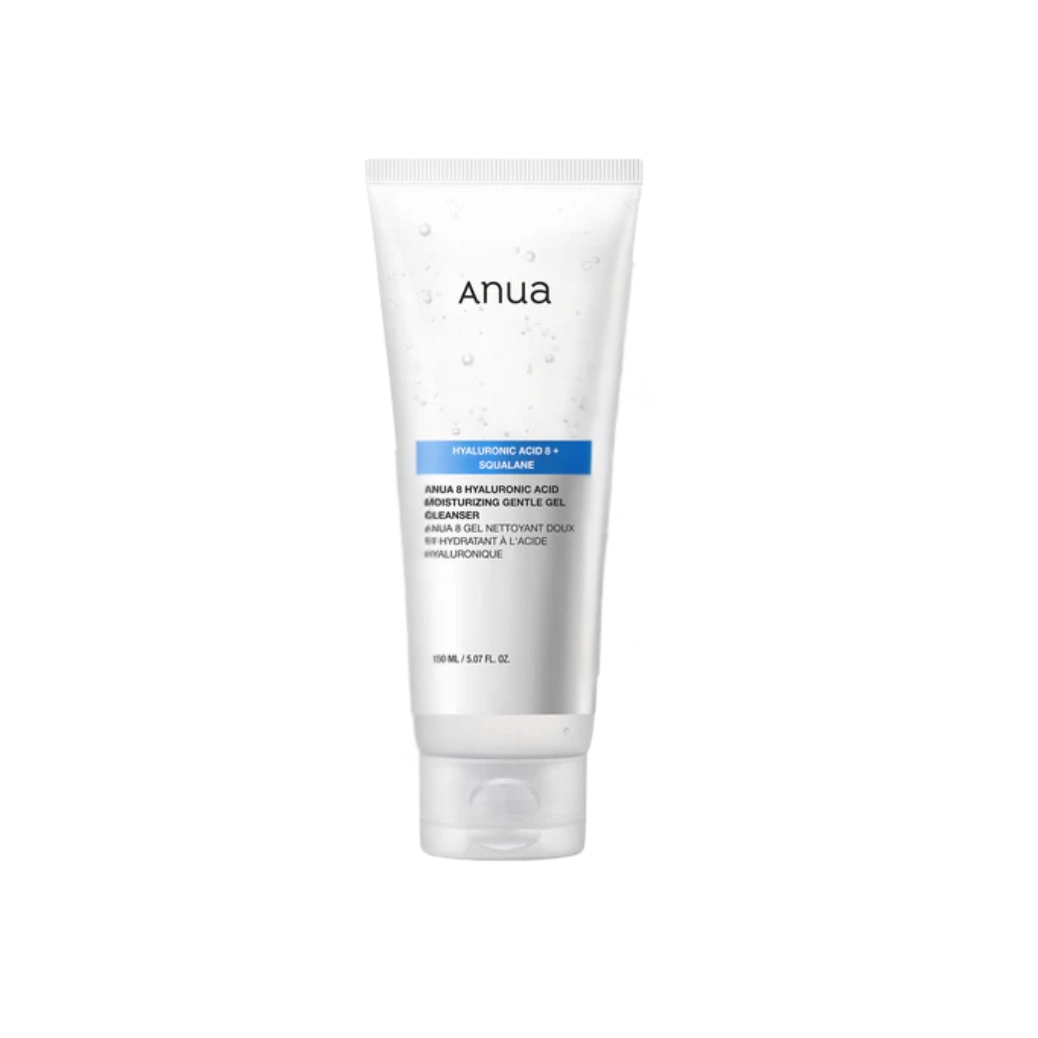 ANUA 8+ Hyaluronic Acid Squalane Moisturizing Gentle Gel Cleanser 150ml